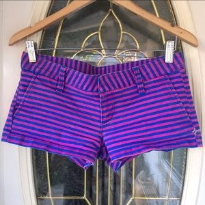 Vintage Pink and Blue Striped Shorts 90s Size M